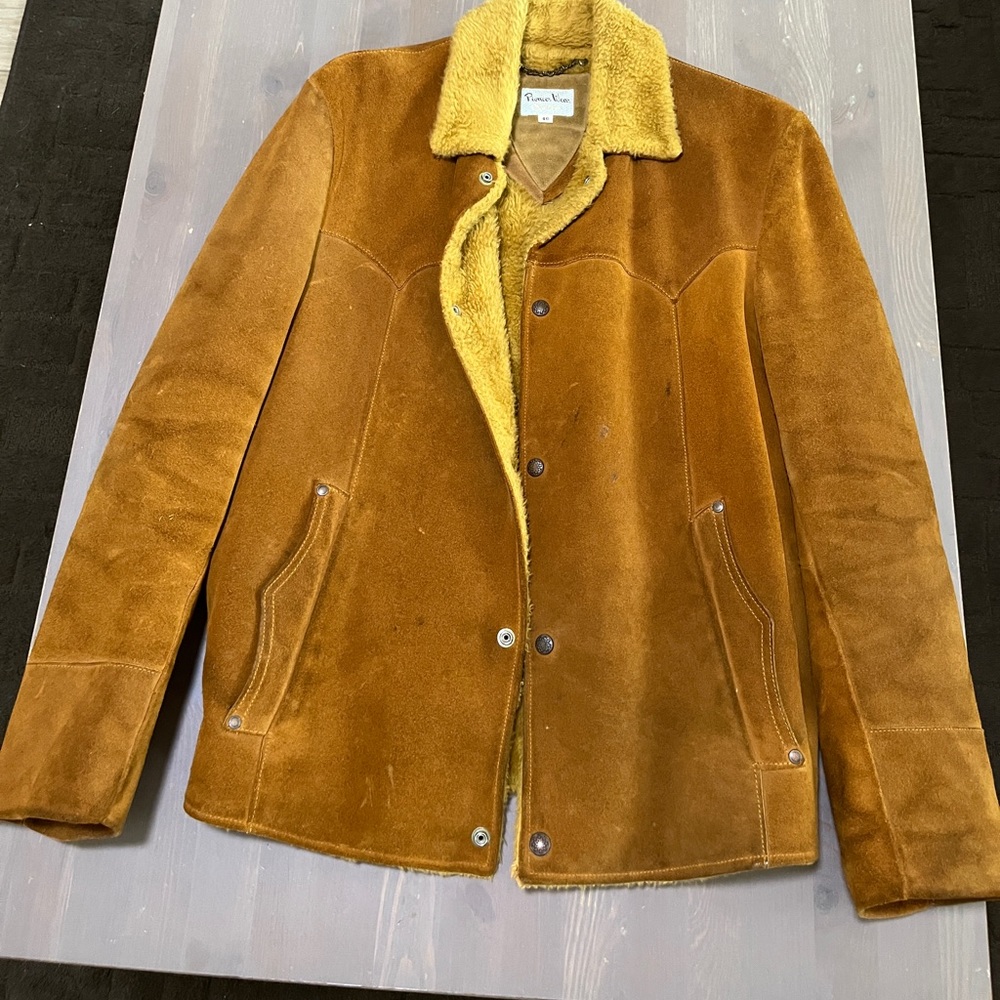 Pioneer Wear vintage suede and fur jacket